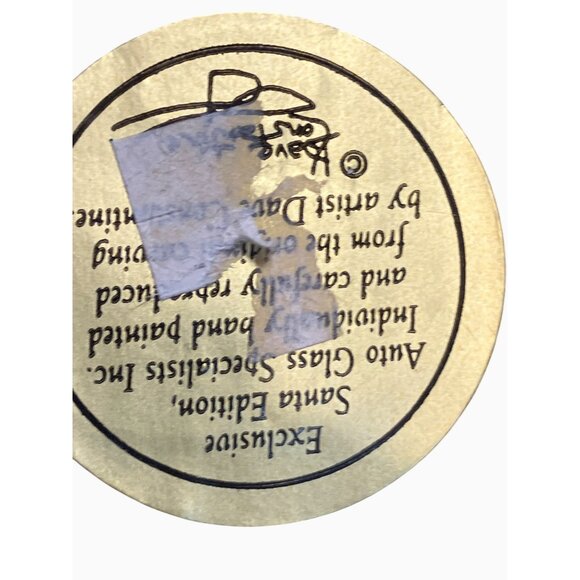 Dave Constantine Handcrafted Vintage Santa Claus Figurine With Star Accent 2005 - Picture 8 of 13